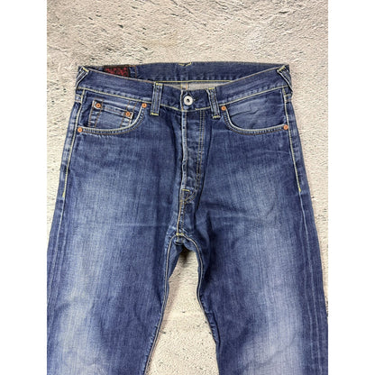 Evisu jeans vintage navy blue white seagulls EU ED