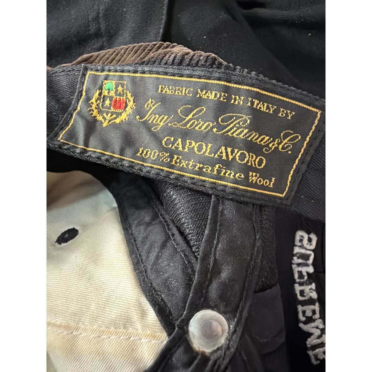 Supreme Loro Piana wool brown cap corduroy