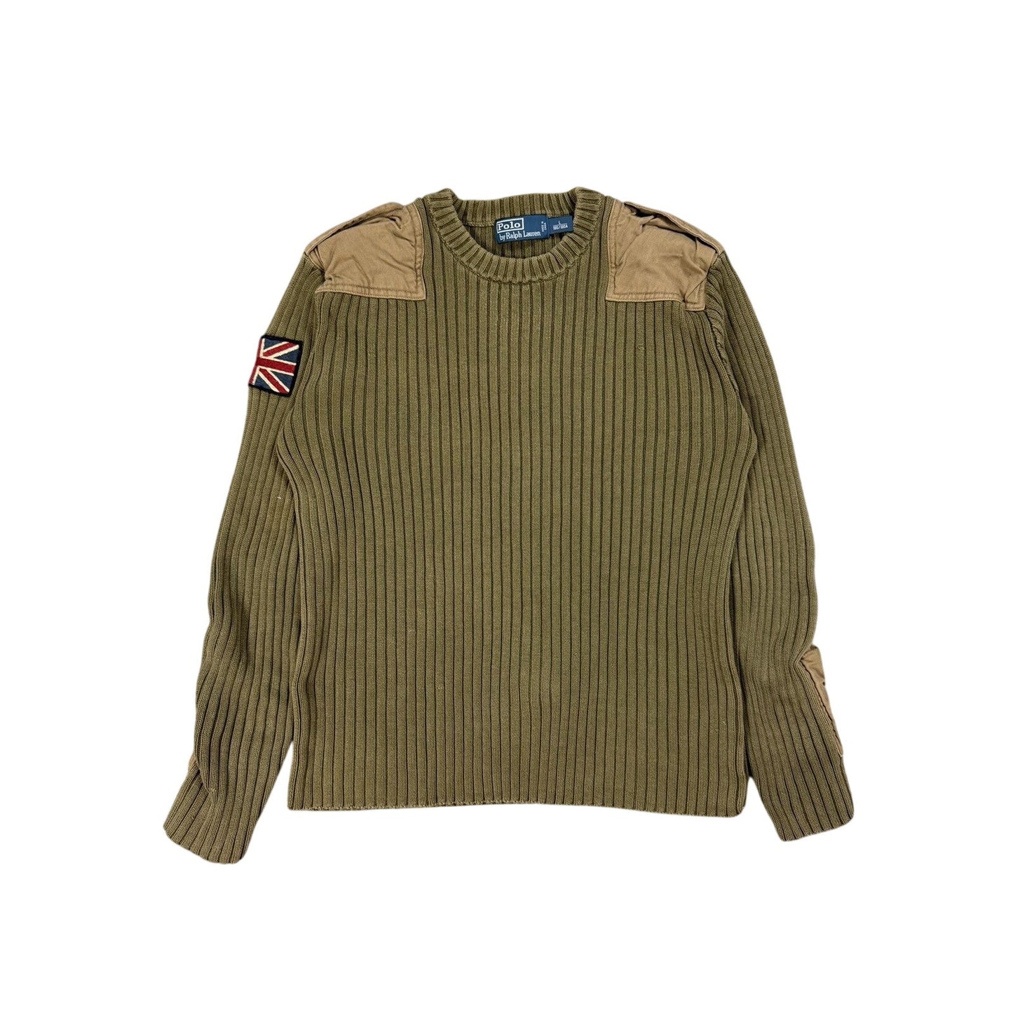 Polo Ralph Lauren vintage sweater USA flag military cargo