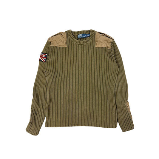 Polo Ralph Lauren vintage sweater USA flag military cargo
