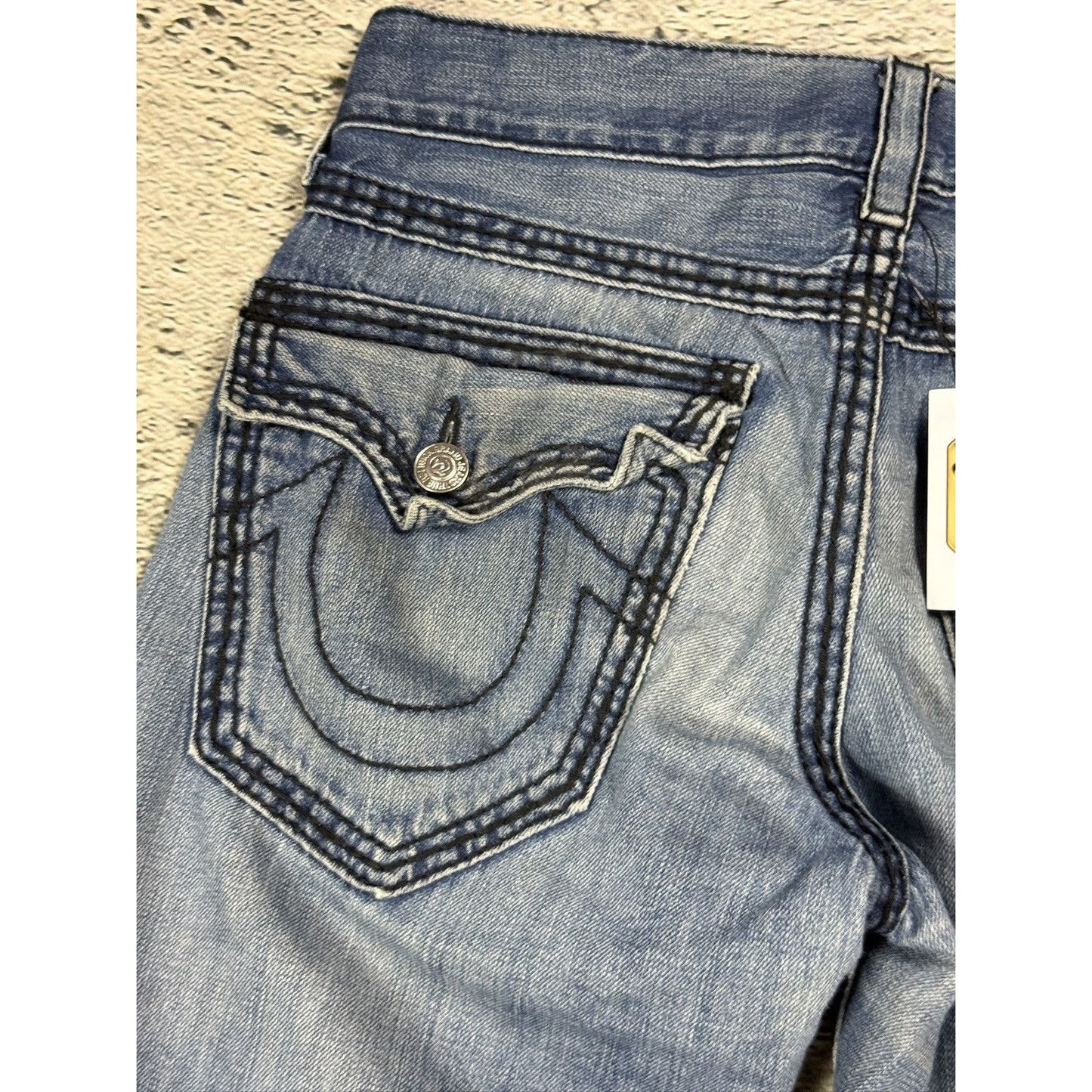 True Religion jeans vintage denim pants straight distressed