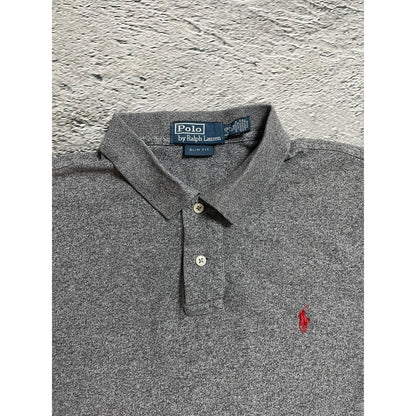 Polo Ralph Lauren grey Polo T-shirt small pony purple