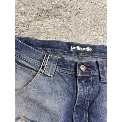 Pelle Pelle vintage stone washed blue jeans Y2K baggy denim