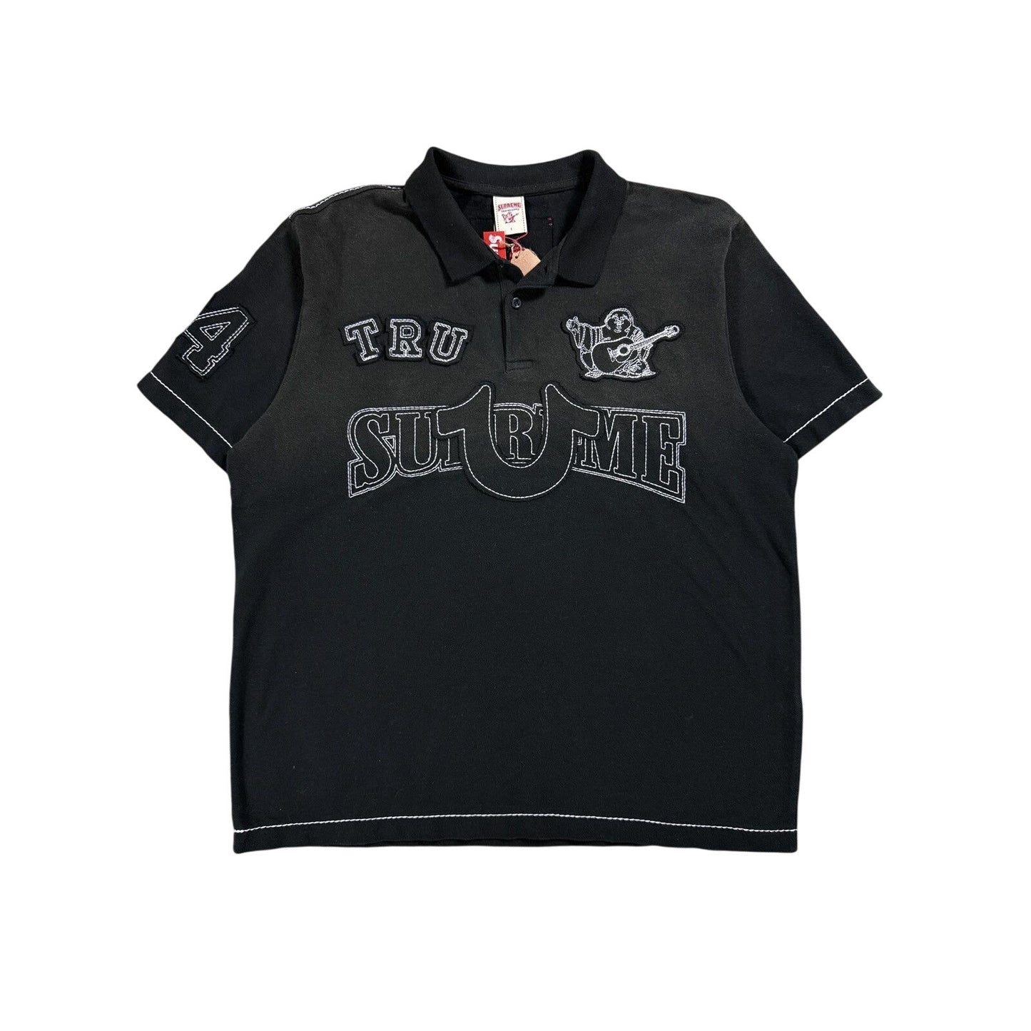 Supreme x True Religion polo shirt black XL