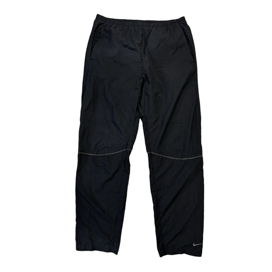 Nike nylon track pants black vintage drill Y2K parachute
