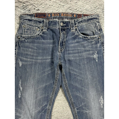 Rock Revival washed jeans Y2K relaxed Tallon