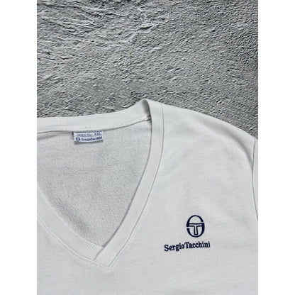 Sergio Tacchini vintage white sweater vest small logo
