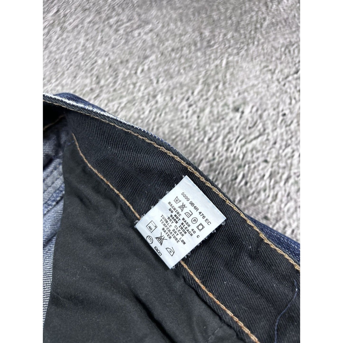 Energie Spa Japanese Raw Denim Biker Jeans