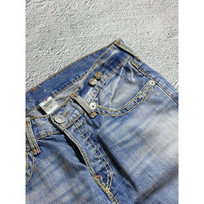 True Religion blue jeans Y2K Geno vintage thick stitching