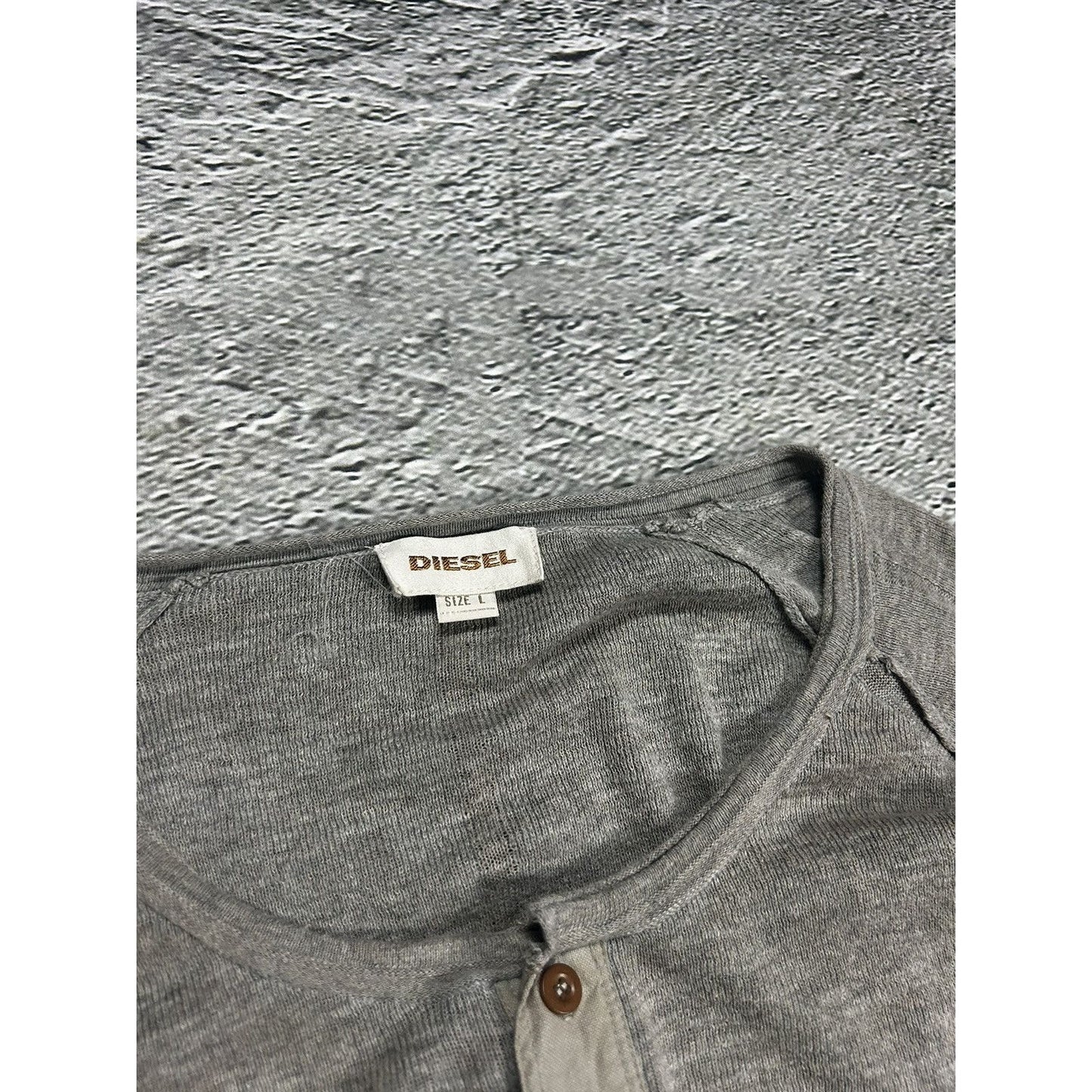 Diesel sweater button up grey Y2K vintage cardigan