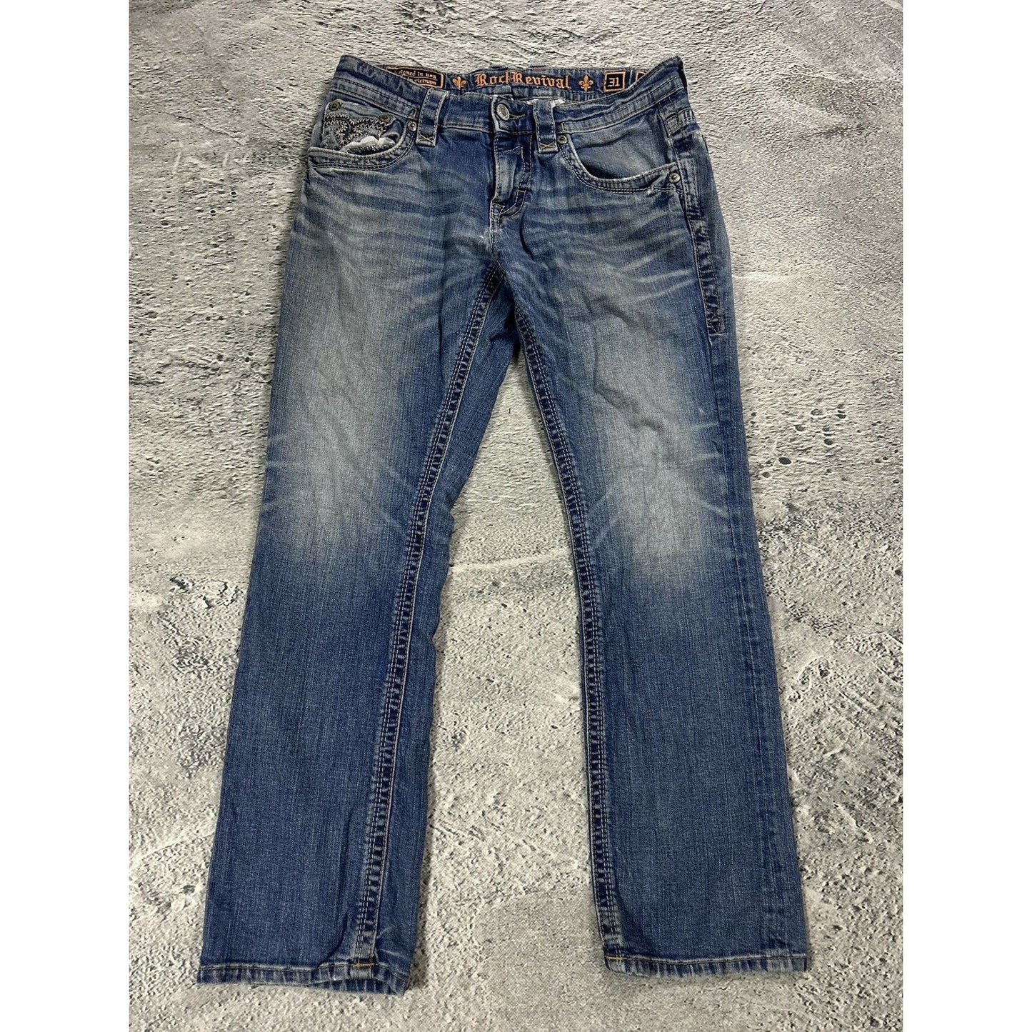 Rock Revival vintage blue jeans Y2K flared Tapy