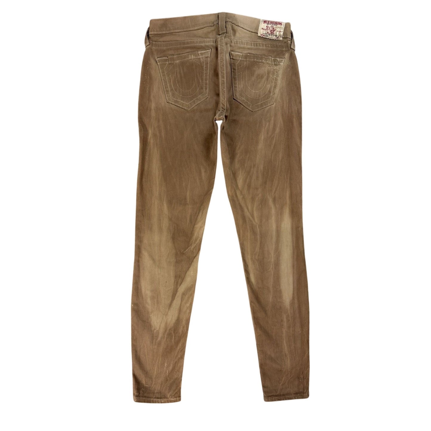True Religion vintage gold jeans Y2K denim pants slim