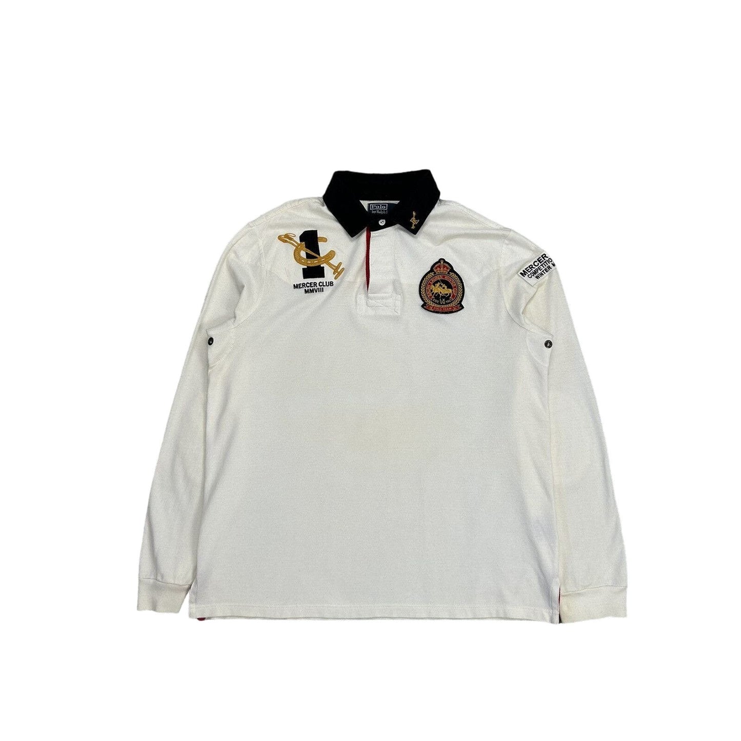 Polo Ralph Lauren vintage longsleeve rugby white big pony