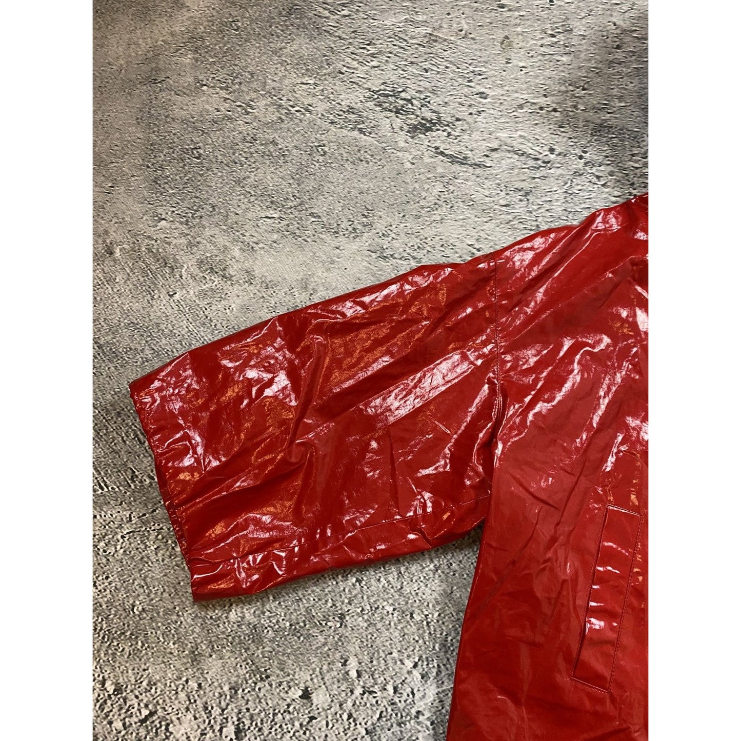 Prada jacket red raincoat 2008
