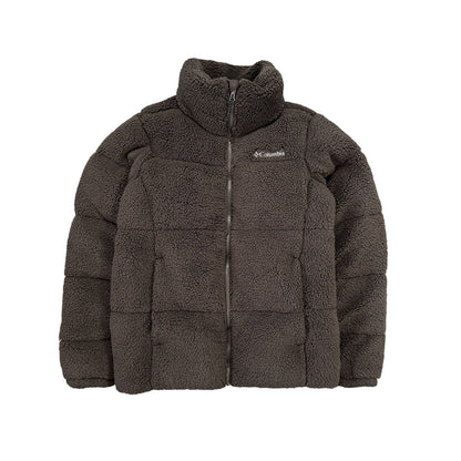 Columbia down jacket puffect teddy sherpa fleece brown