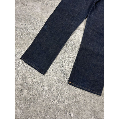 Evisu jeans vintage dark navy selvedge denim white seagull