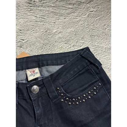 True Religion black jeans studded Billy flared Y2K