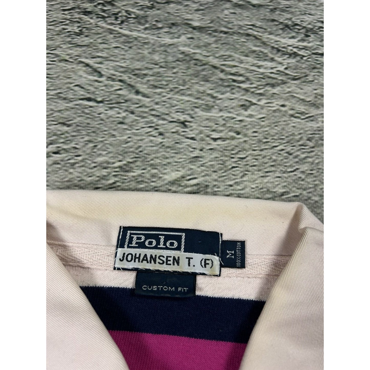 Chief Keef Polo Ralph Lauren vintage pink longsleeve striped