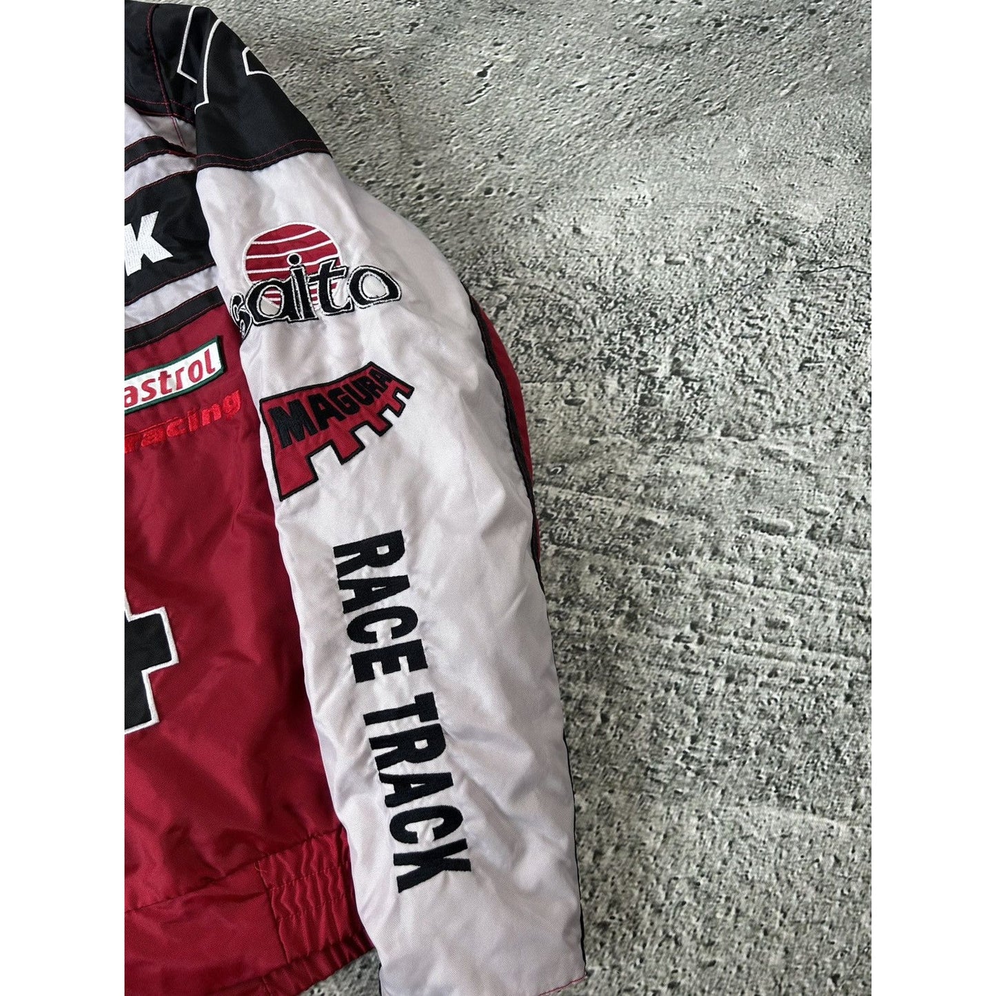 Speed Freak Racing Jacket vintage bomber jacket red