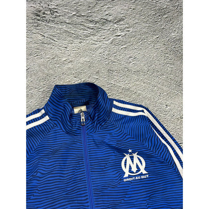 Olympique Marseille Adidas track jacket blue