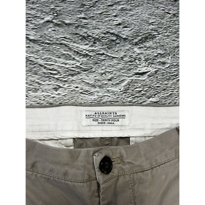 Allsaints Charge Chino Pants Beige