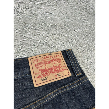 Levi’s vintage denim shorts black jeans jorts 569 baggy