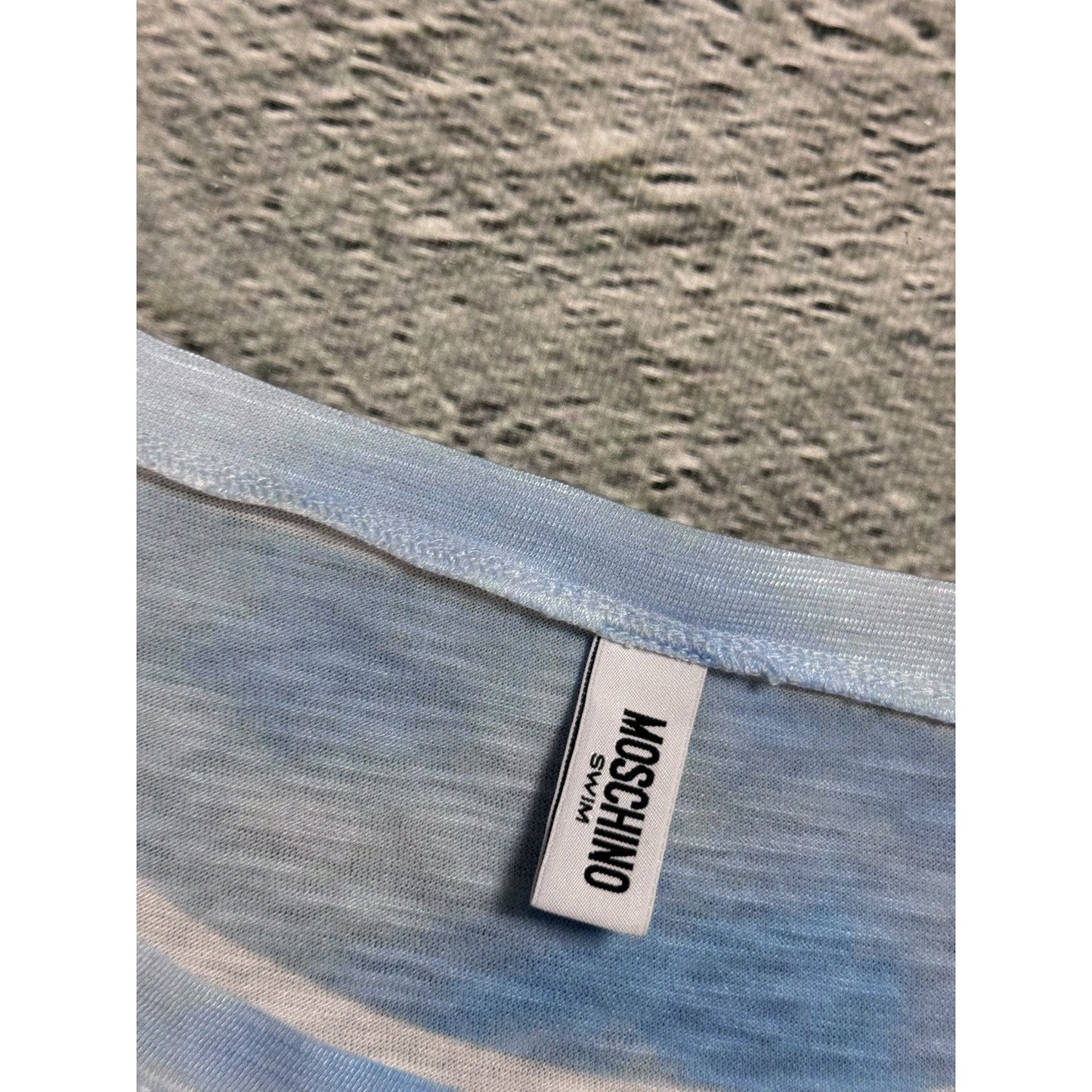 Moschino tank top vintage swimwear beach Y2K fullprint