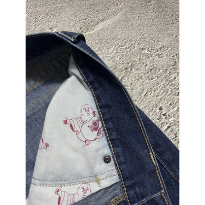 True Religion blue jeans studded Y2K Ricky vintage