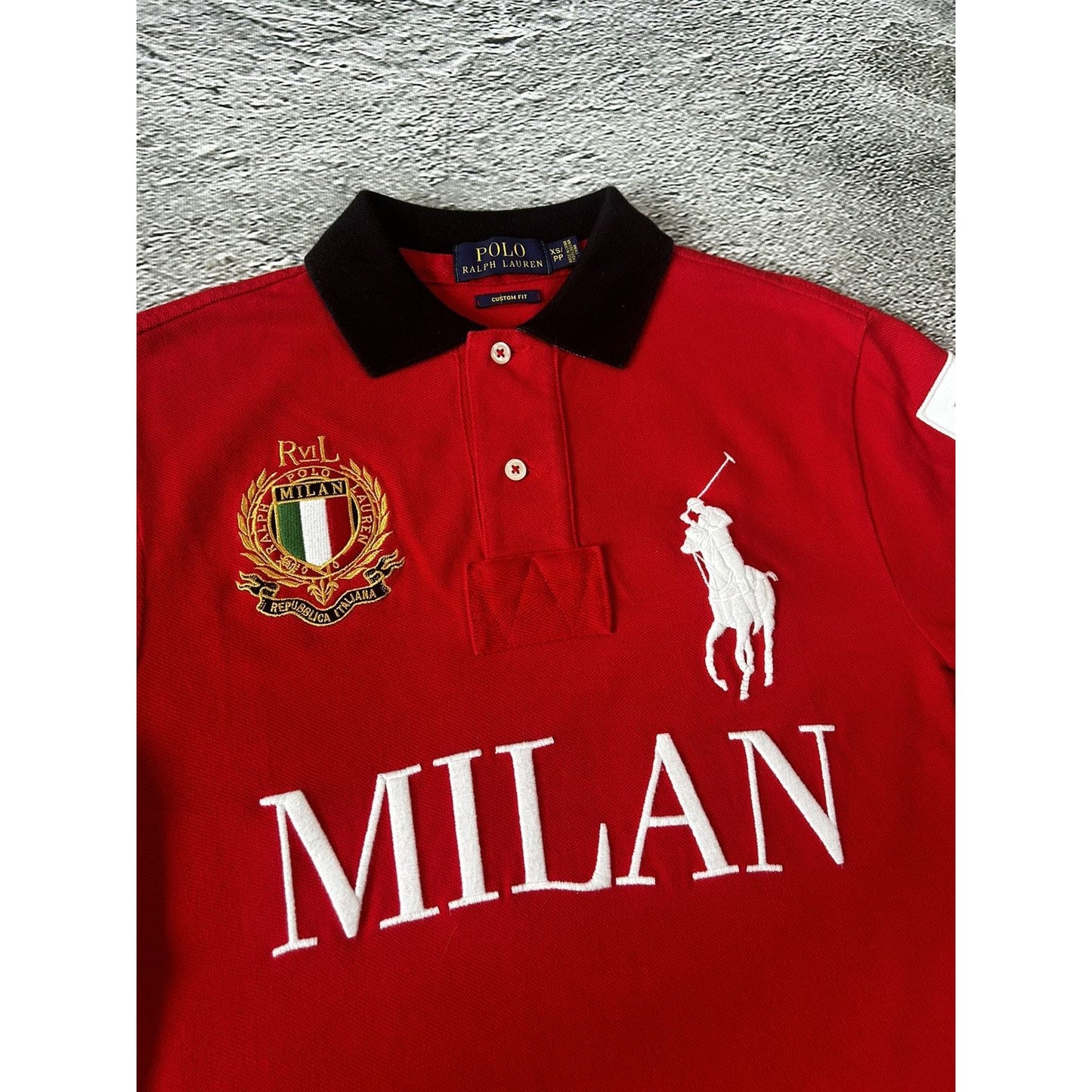 Chief Keef Polo Ralph Lauren Milan Red big pony polo T-shirt