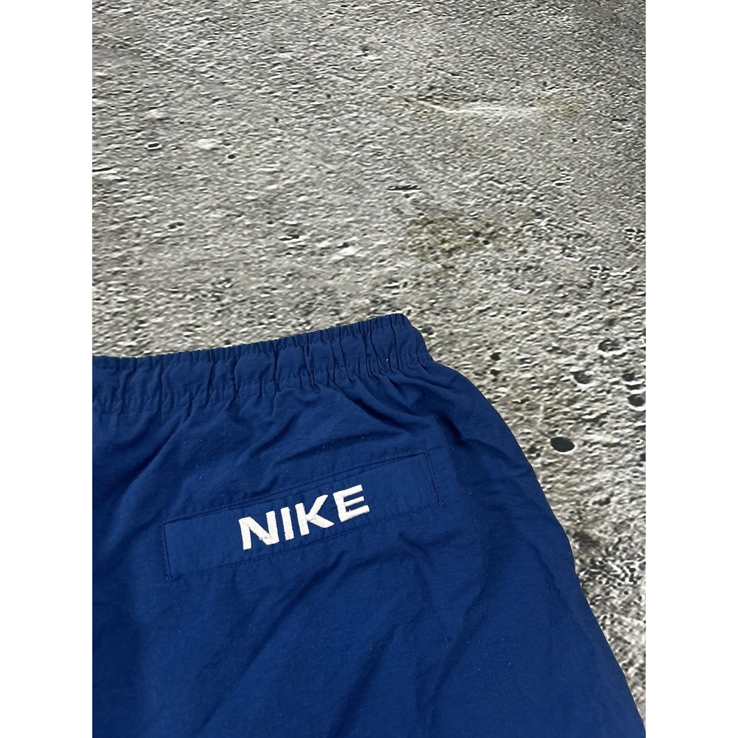 Nike vintage shorts track blue green pant small swoosh 90s