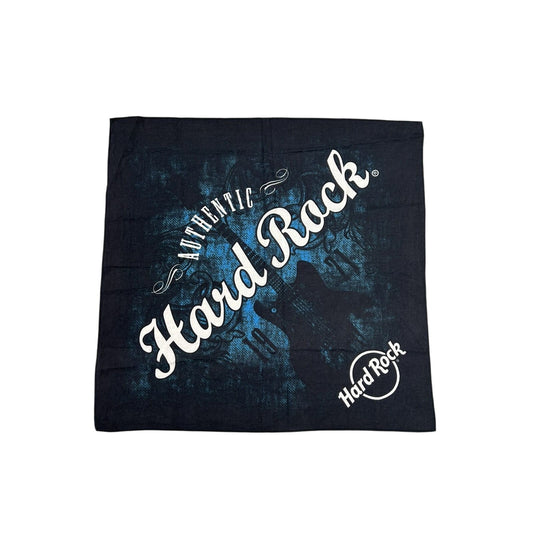 Hard Rock Cafe Shawl Vintage scarf Navy Blue