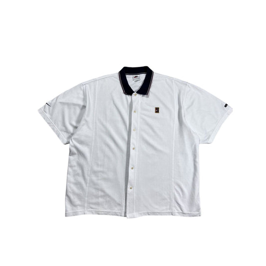 Nike Court vintage button-up polo T-shirt jersey 90s