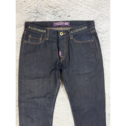 Ed Hardy Christian Audigier vintage jeans big logo pants