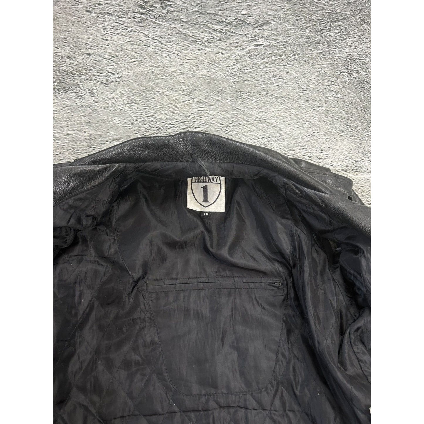 BMW leather Jacket vintage black racing highway Hillbilly