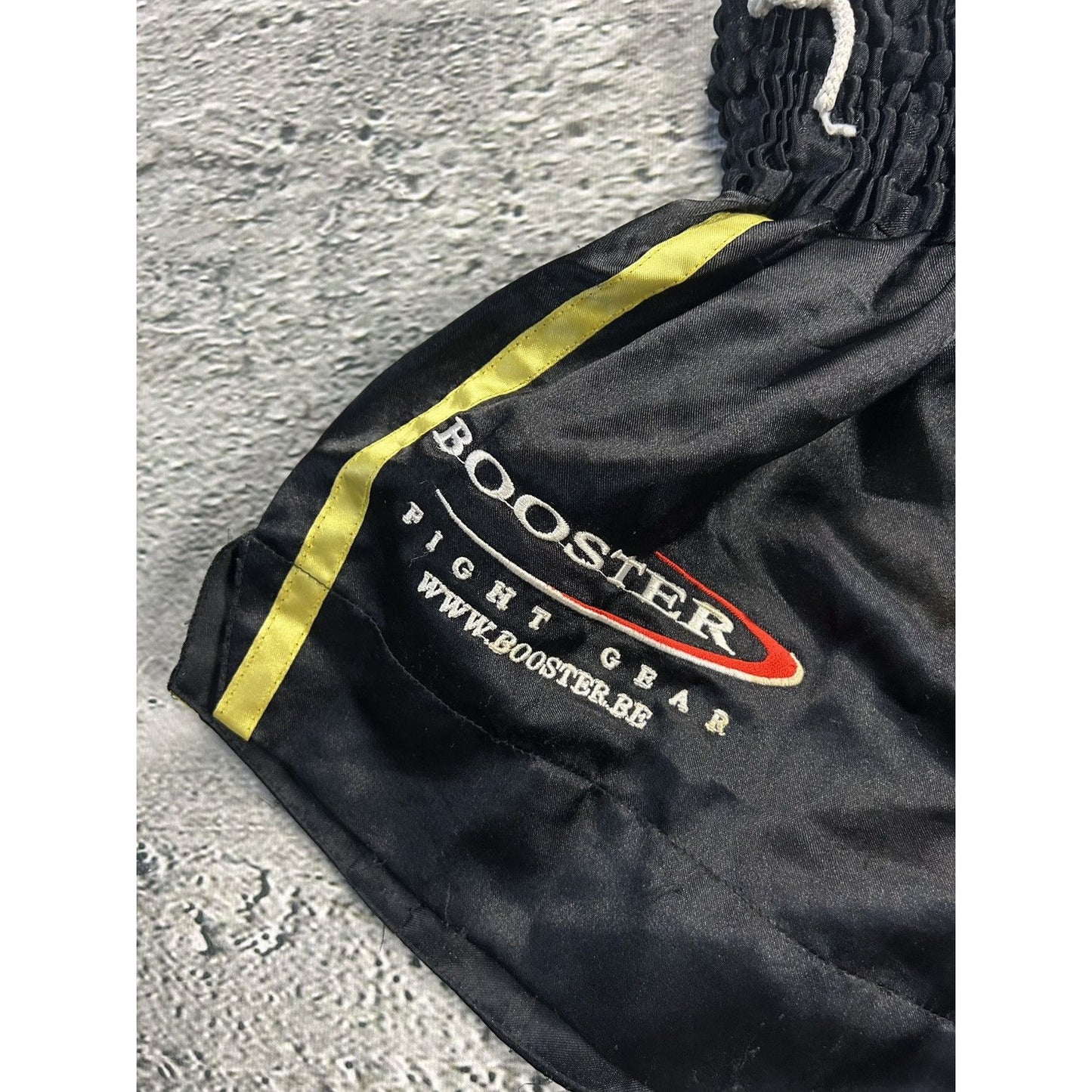 Vintage Muay Thai Boxing shorts black Y2K big logo