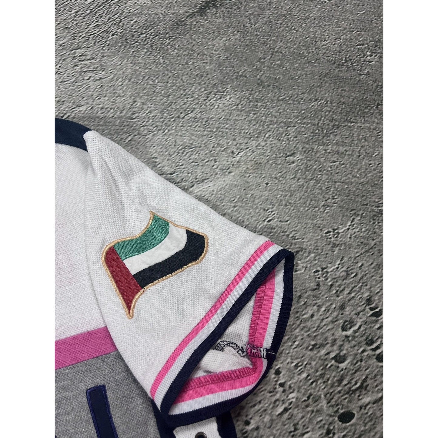 Chief Keef Polo Geografical Norway Dubai T-shirt White pink
