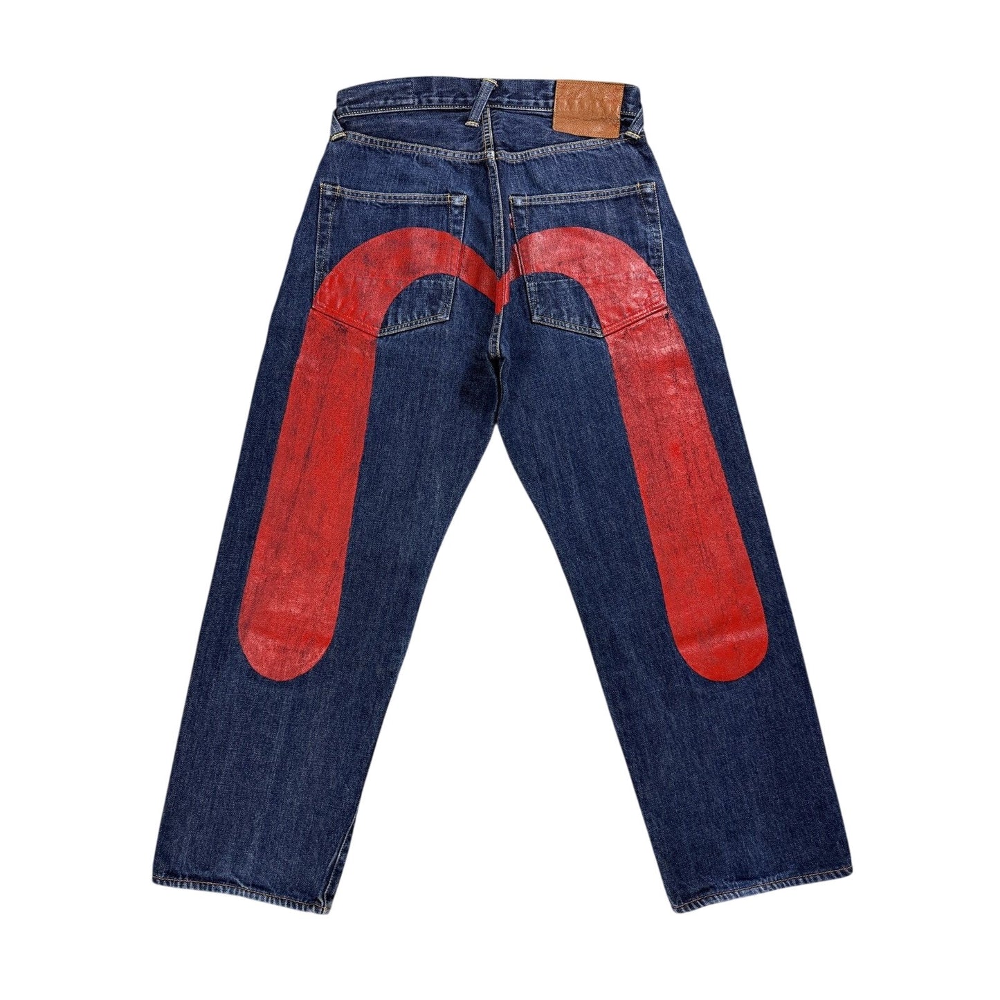 Evisu jeans daicock big logo red selvedge denim Yamane