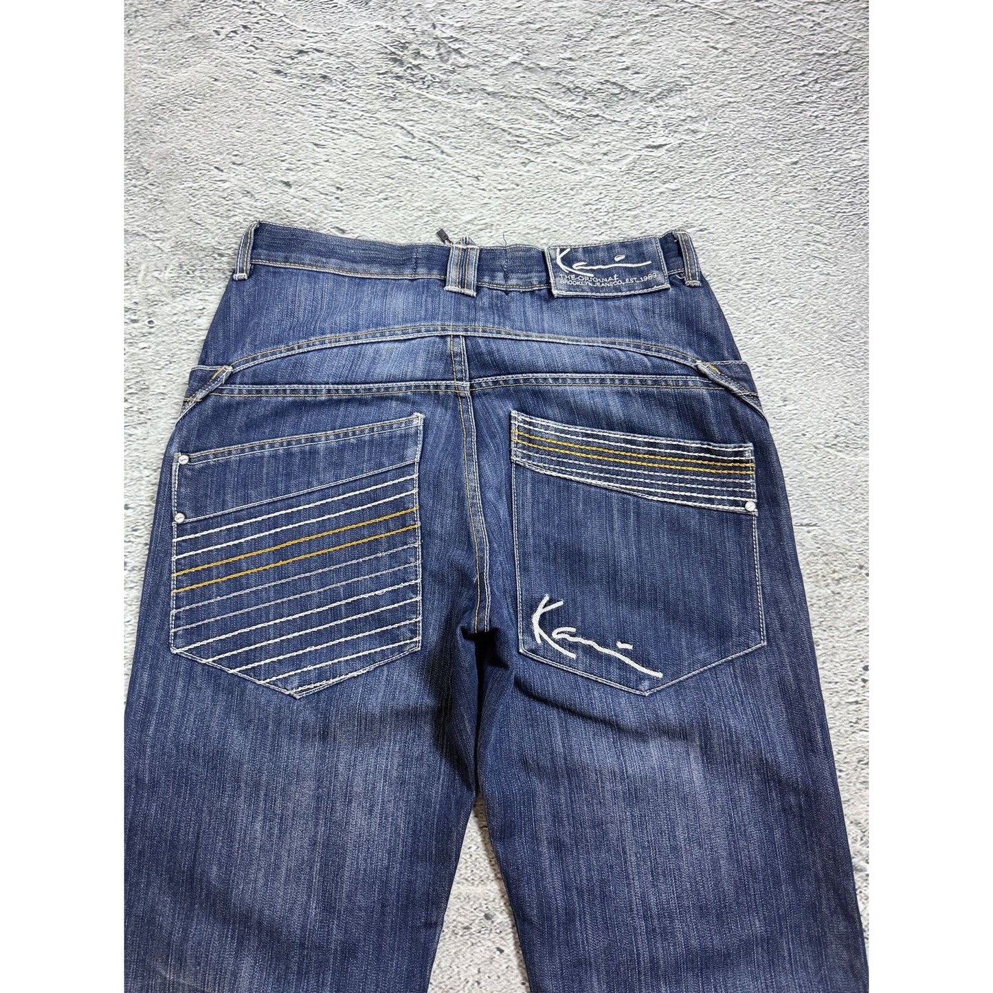 Karl Kani jeans vintage blue baggy Y2K