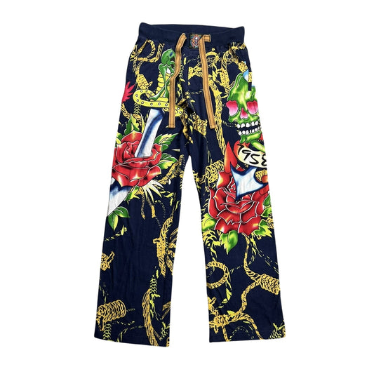 Ed Hardy Christian Audigier vintage sweatpants crazy Y2K