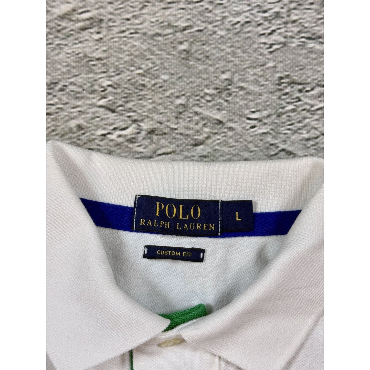 Chief Keef Polo Ralph Lauren Big Pony white navy T-shirt