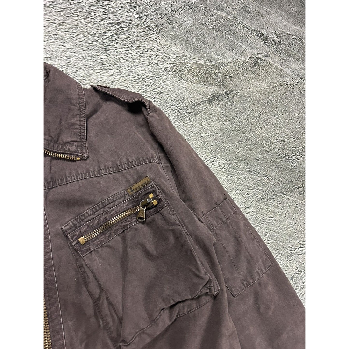 Dolce & Gabbana coat vintage utility miltary brown Y2K