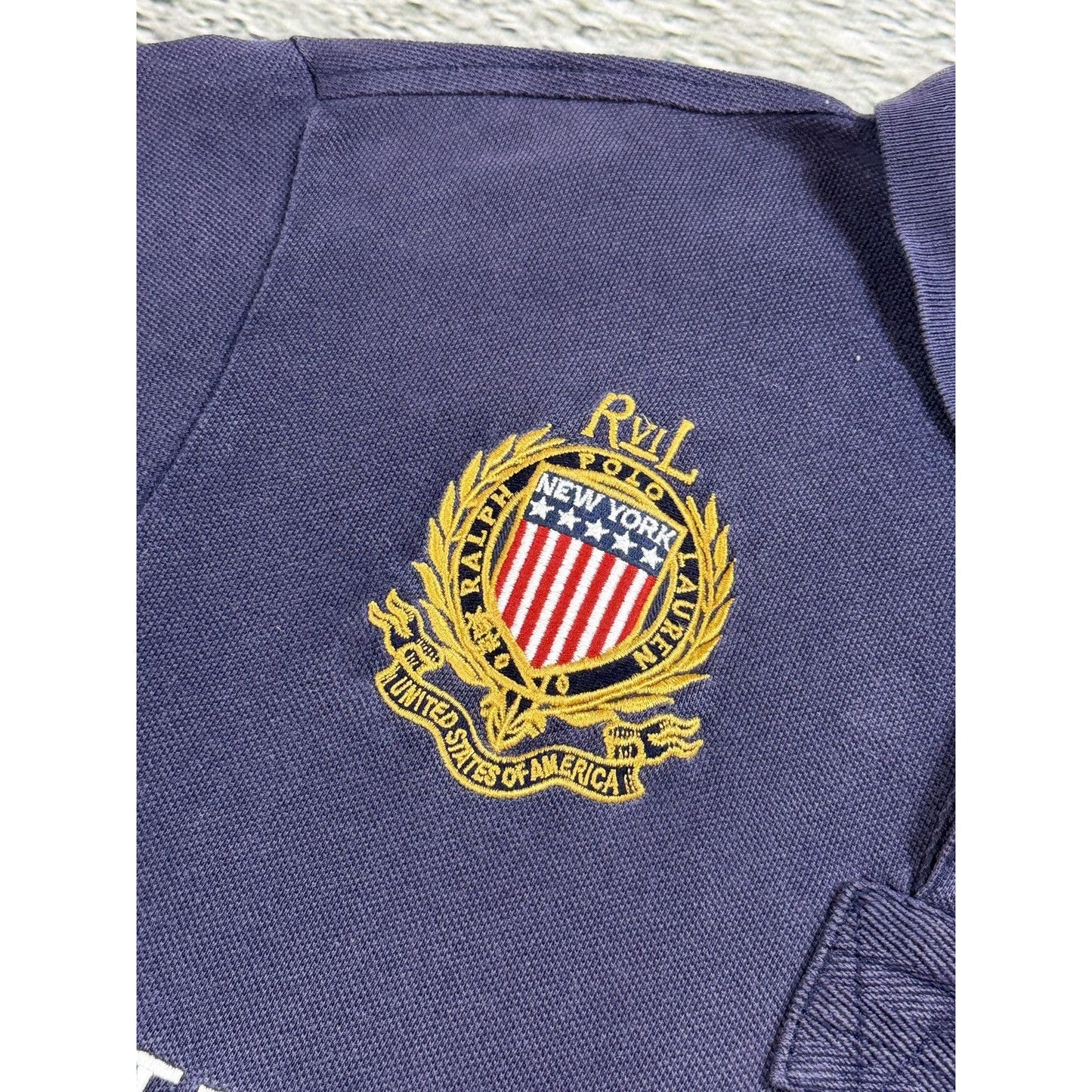 Chief Keef Polo Ralph Lauren New York navy blue Polo T-shirt