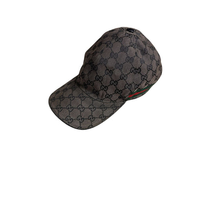 Gucci hat monogram vintage brown web