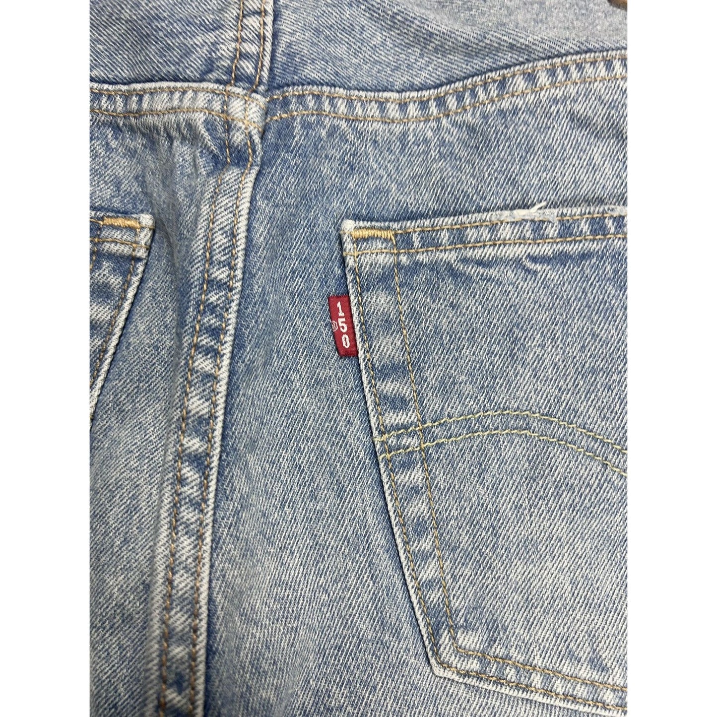 Levi’s 501 jeans 150 special edition 90s patchowork blue