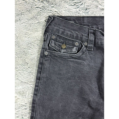 True Religion black jeans painted horseshoe logo Y2K Rocco