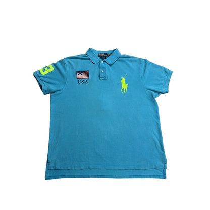 Polo Ralph Lauren USA Polo T-shirt Chief Keef vintage flag