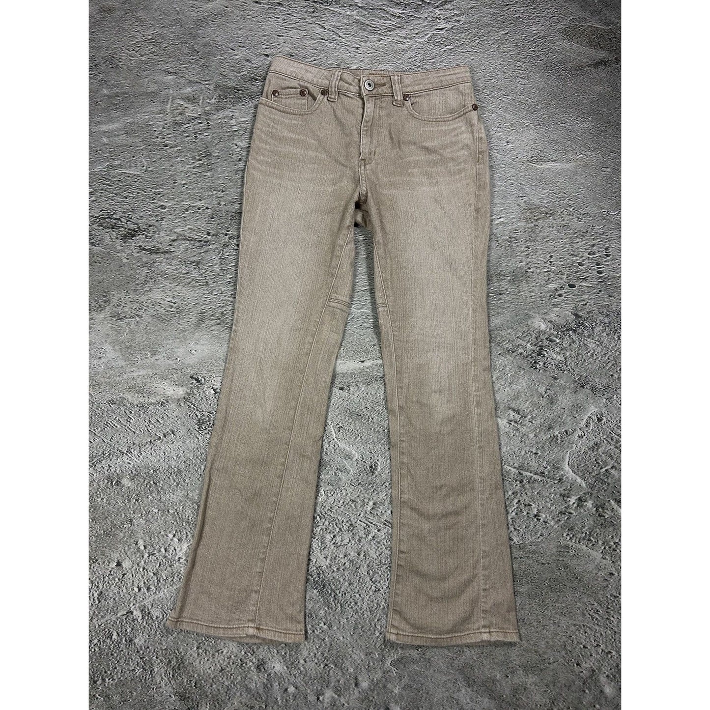Y2K jeans flared beige Japanese