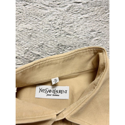 Yves Saint Laurent vintage beige shirt long sleeve