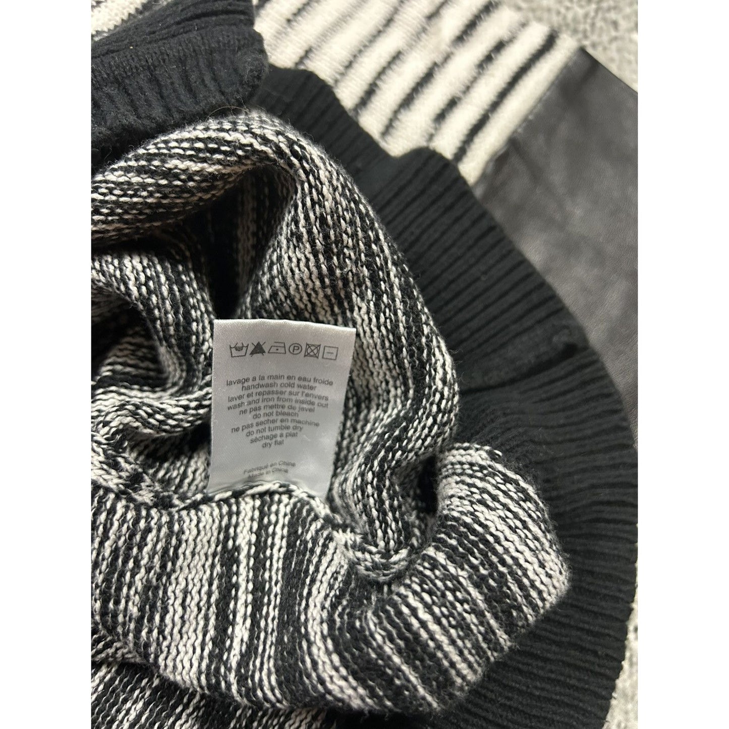 Claudie Pierlot cardigan sweater white black striped