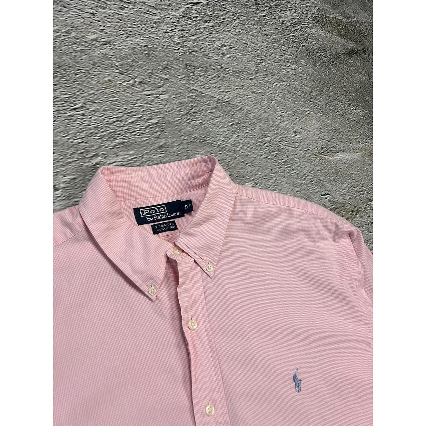 Polo Ralph Lauren pink shirt button up longsleeve checked